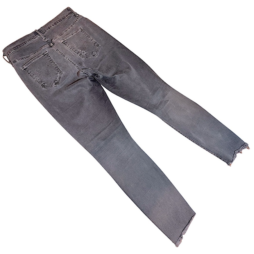 MOTHER Stunner Zip Ankle Step Fray Jeans Distressed Denim size 28 - Picture 5 of 15